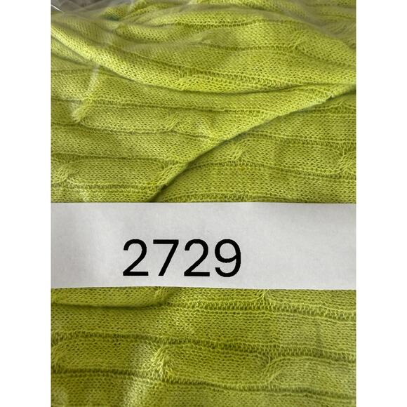 JC Penny Size XL Linen Blend Ribbed Colorblock 2 Tone Sweater Yellow Blue - Picture 8 of 8